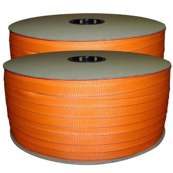 Kubinec Kubinec CL-3424 0.75 in. Orange Woven Polyester Strap; 1650 ft. Coil - 2550 lbs System Strength CL-3424